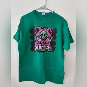 Handmade Green Alien Graphic Tee